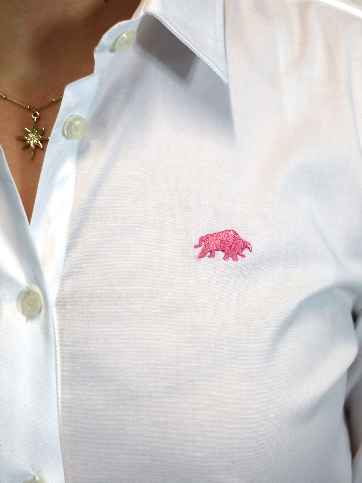 Long Sleeve Lightweight Classic Oxford Shirt - White