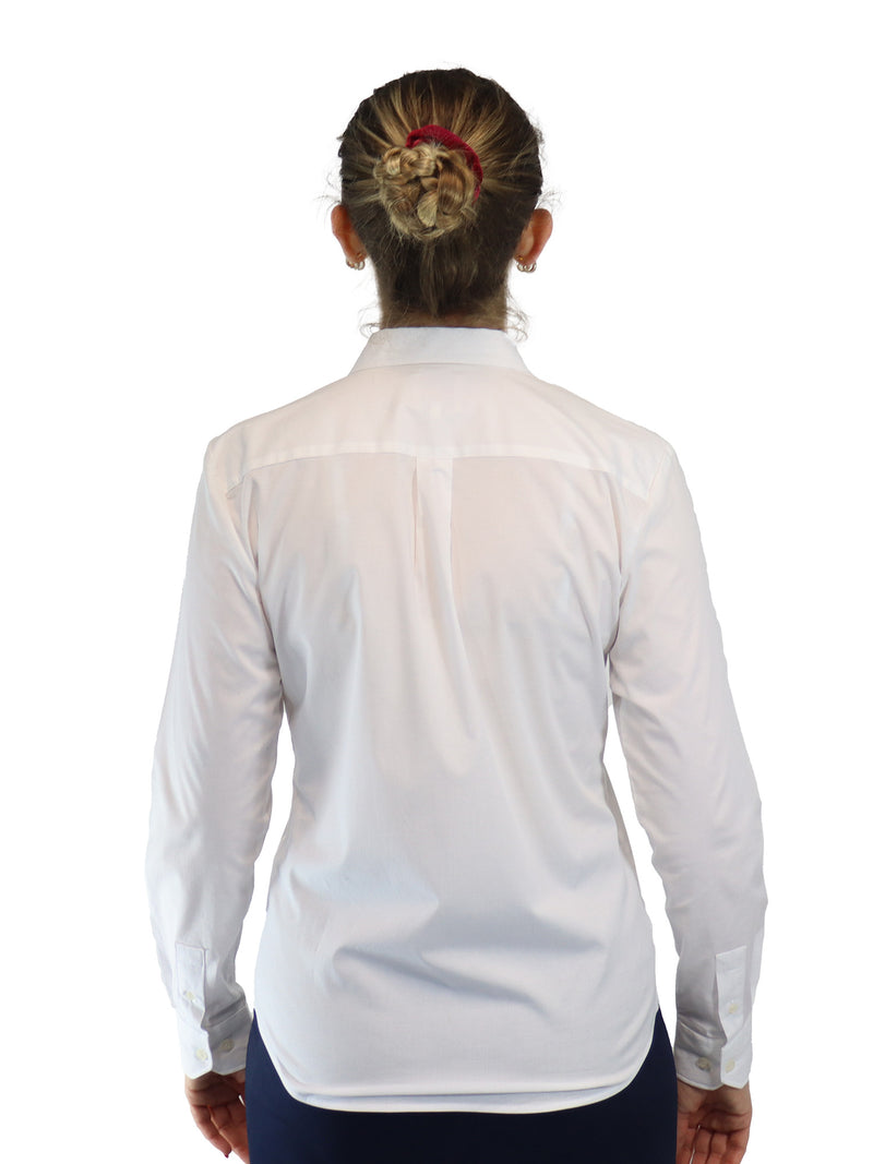 Long Sleeve Lightweight Classic Oxford Shirt - White