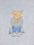 YFC Bully Boy Farmer T-Shirt - Grey Marl