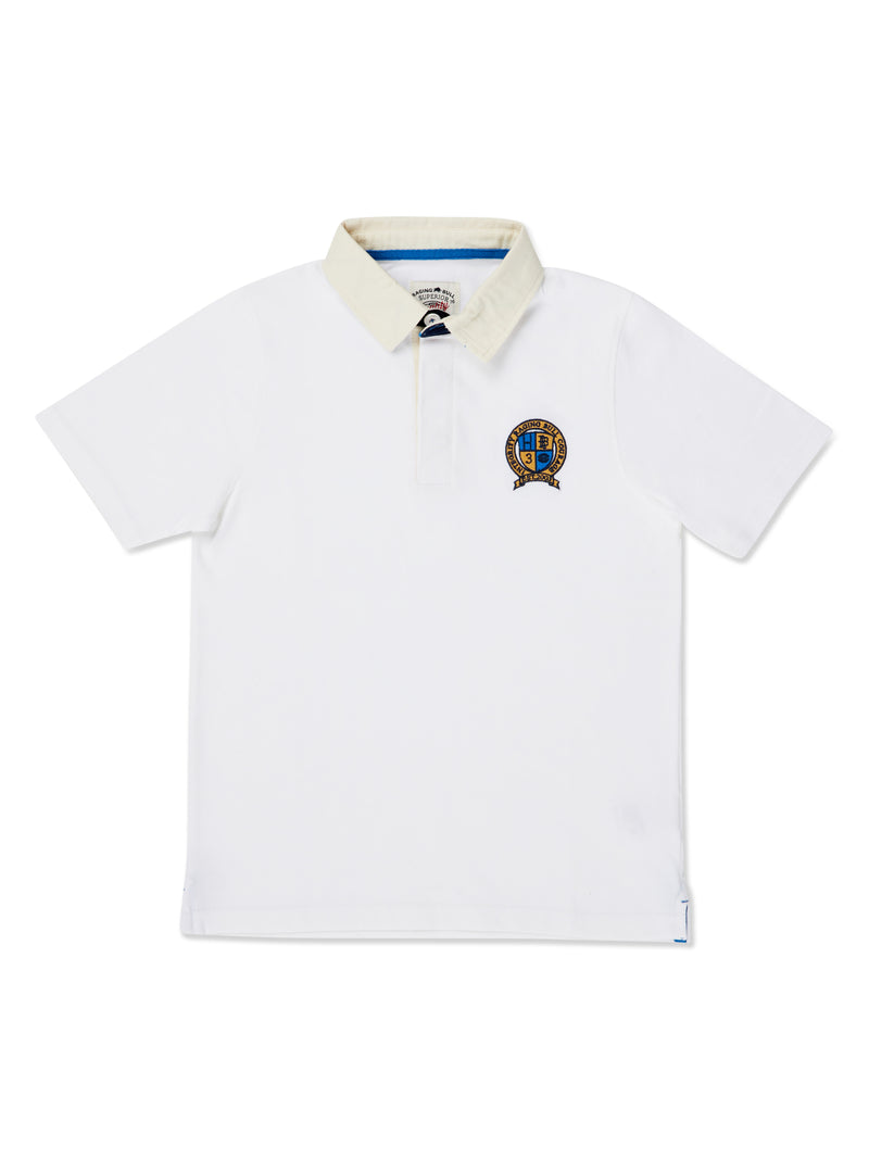 Short Sleeve Crest Rugby - White