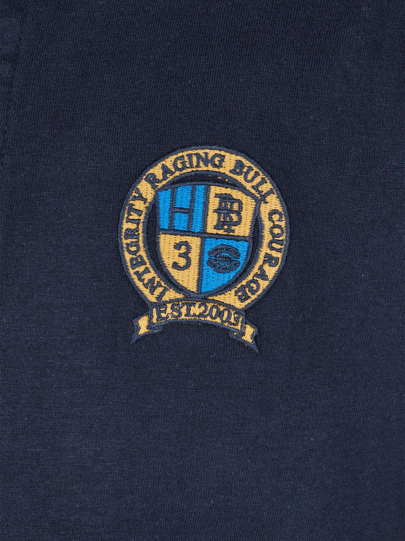 Short Sleeve Crest Rugby - Navy