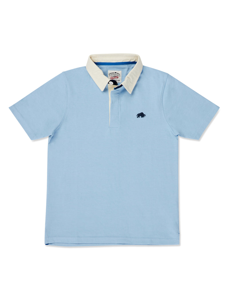 Short Sleeve Signature Rugby - Sky Blue