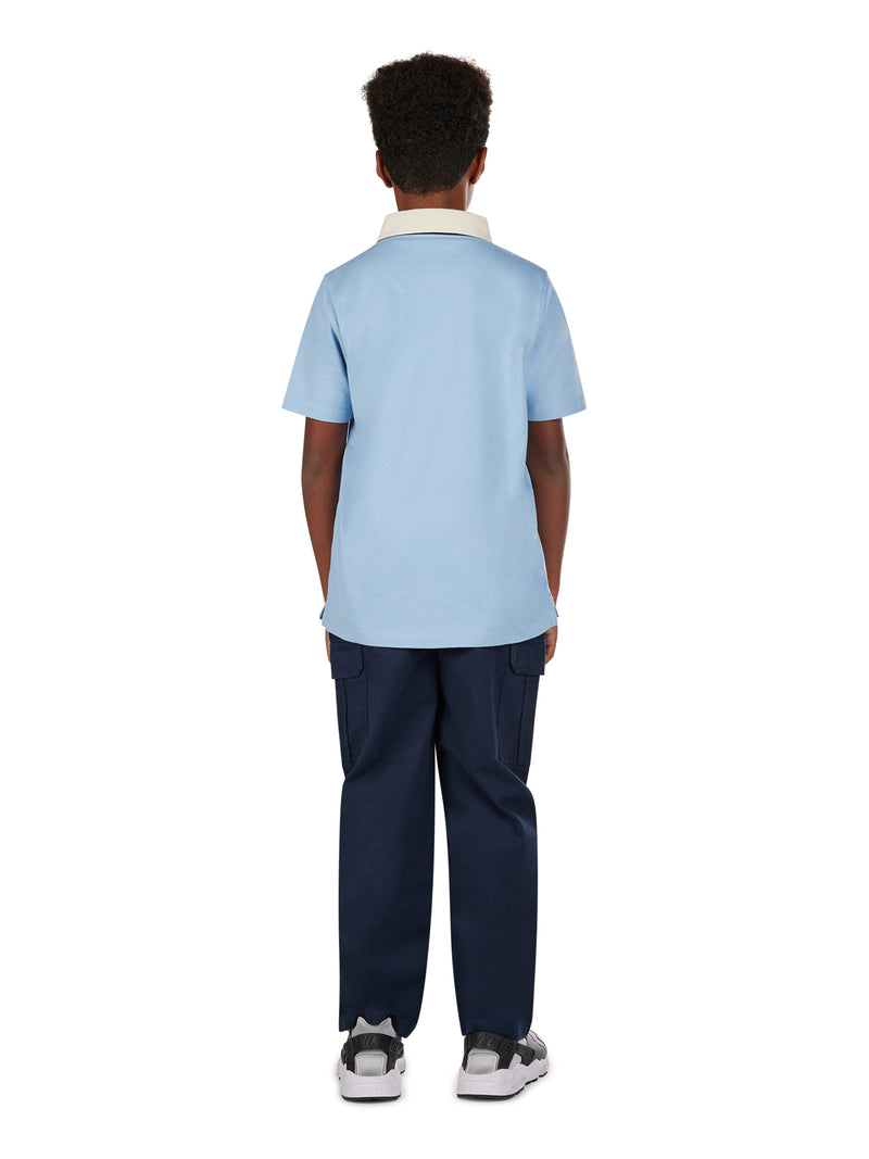 Short Sleeve Signature Rugby - Sky Blue