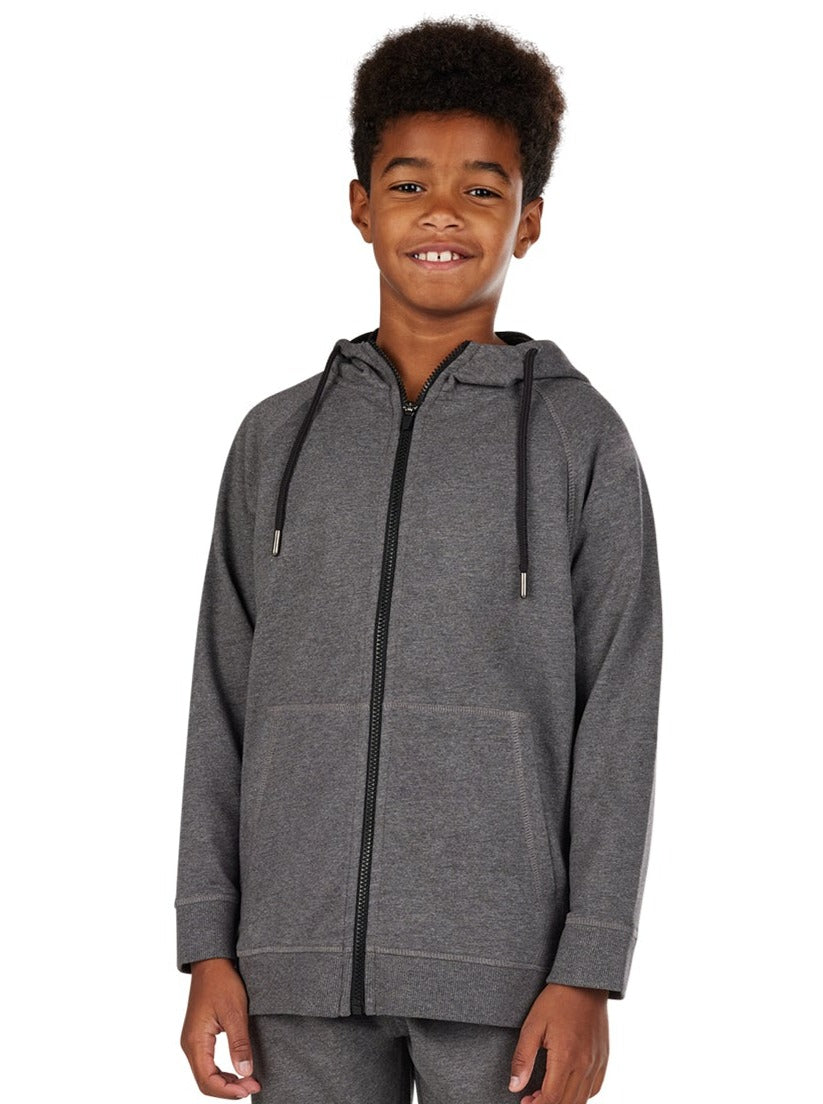 Zip Thru Hoodie - Dark Grey