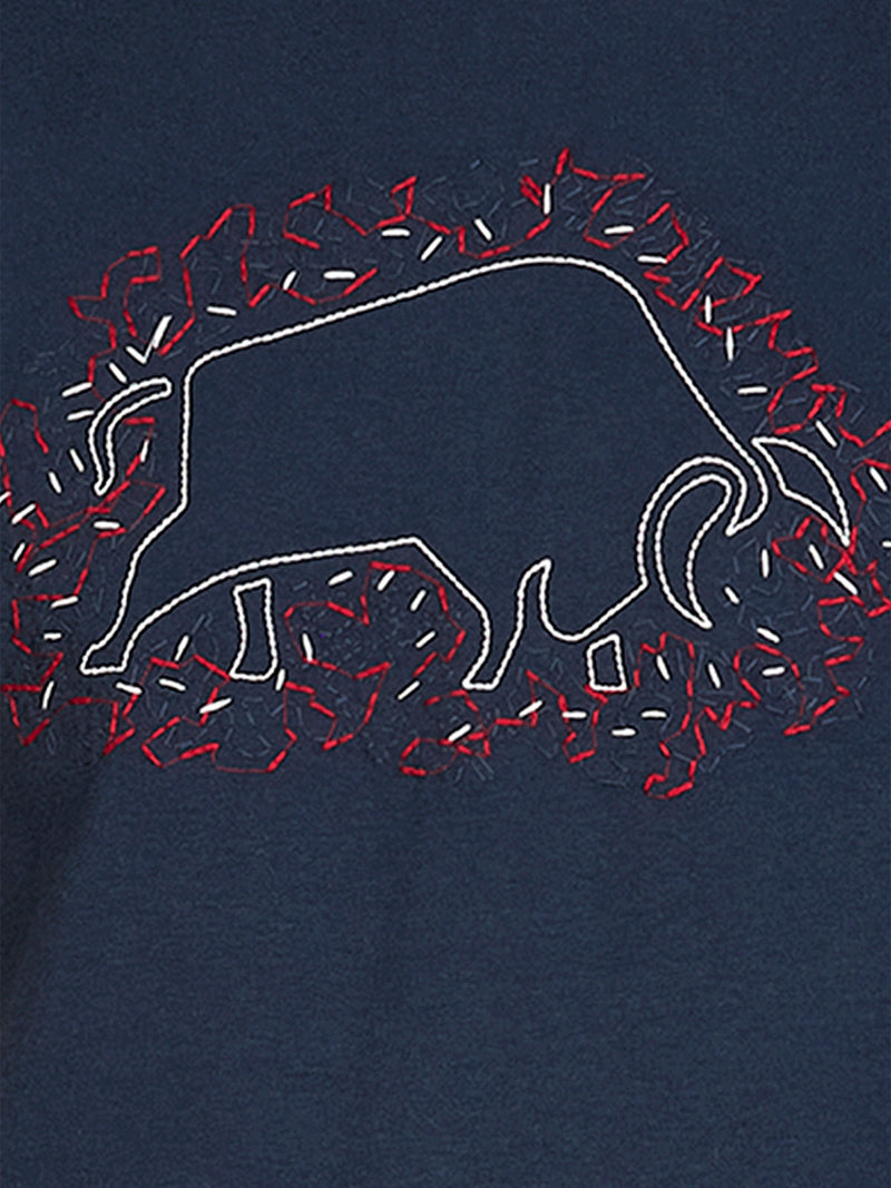 Scatter Stitch T-Shirt - Navy