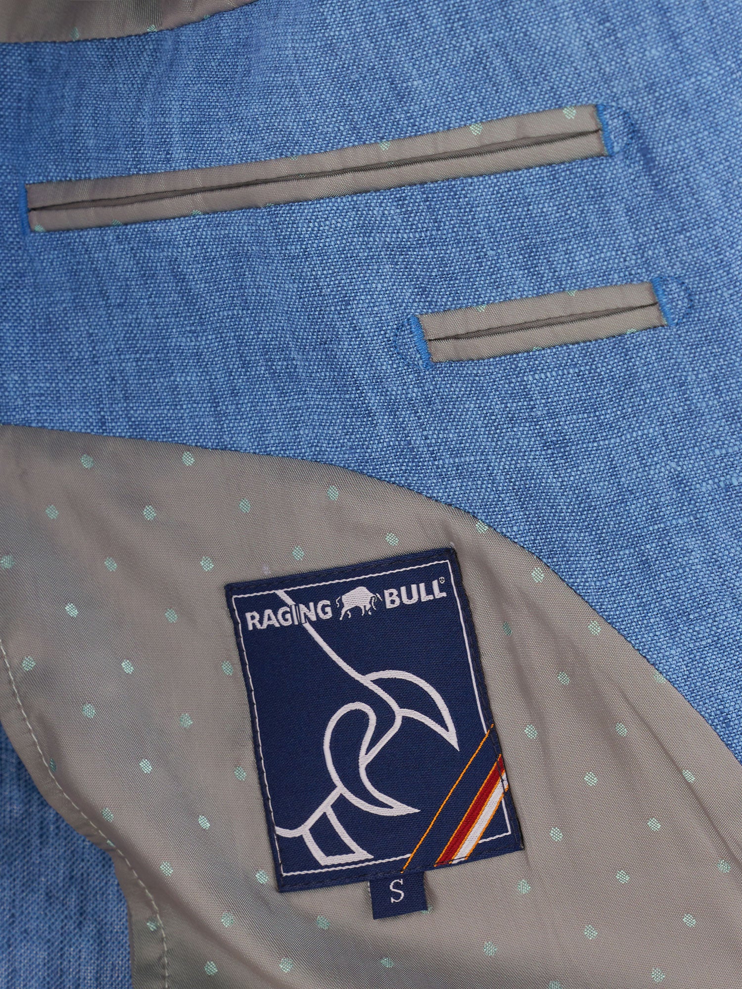 Linen Blazer - Mid Blue