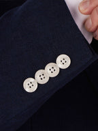 Linen Blazer - Navy