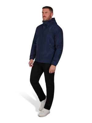 Showerproof Zip Through Kangaroo Jacket - Navy