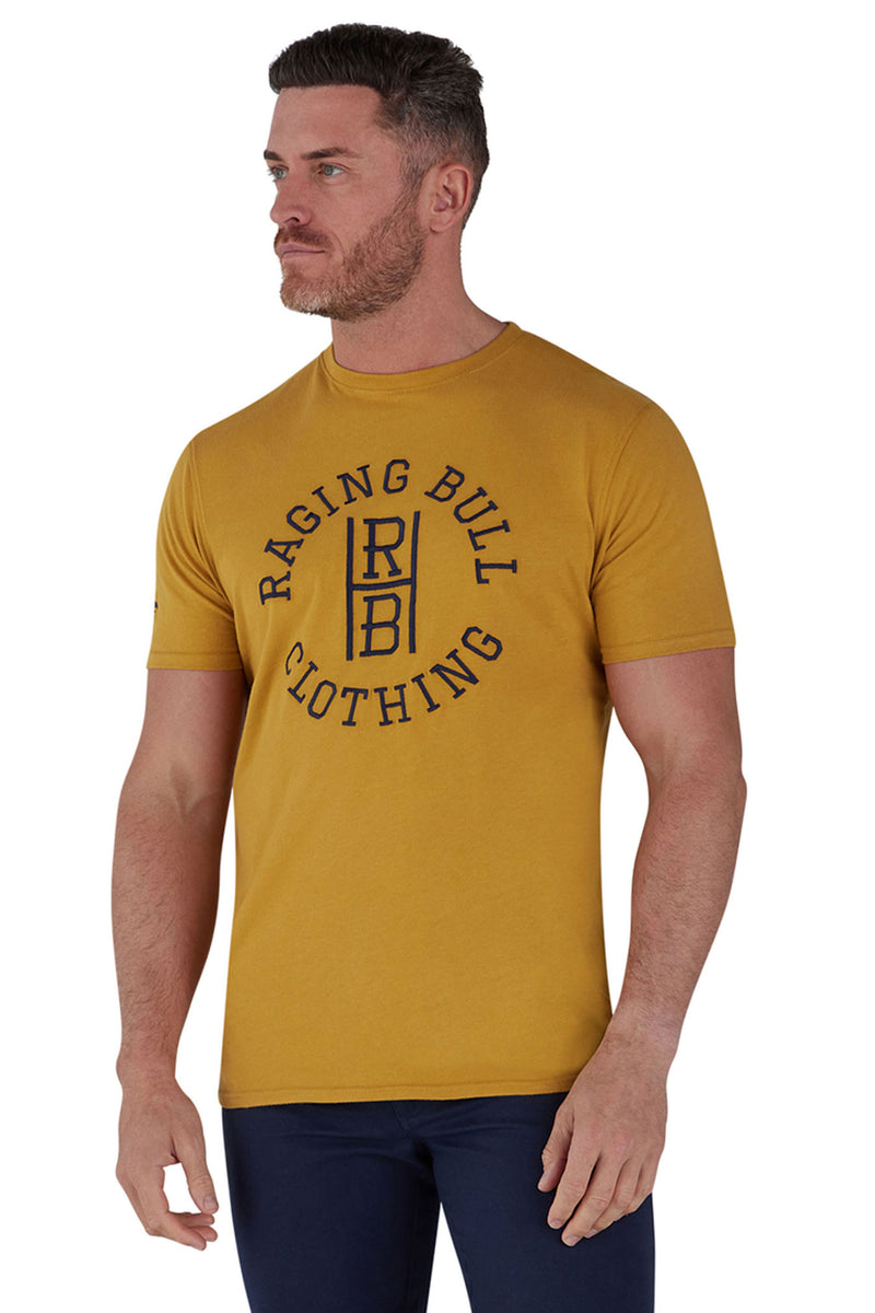 Embroidered Sticks T-Shirt - Yellow