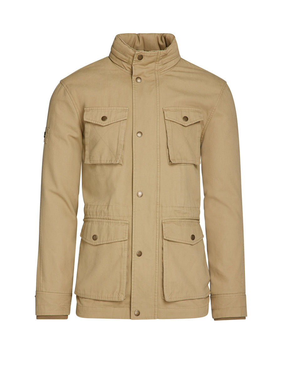 Canvas Twill Field Jacket Tan Raging Bull Clothing