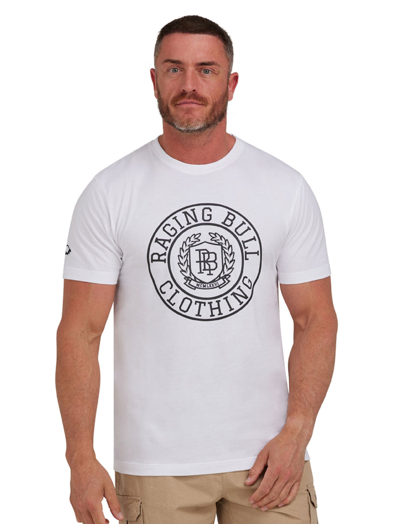 High Build Crest T-Shirt - White