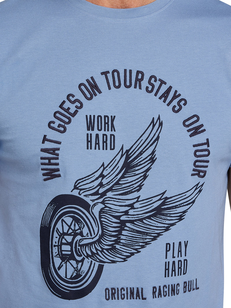 On Tour T-Shirt - Chambray