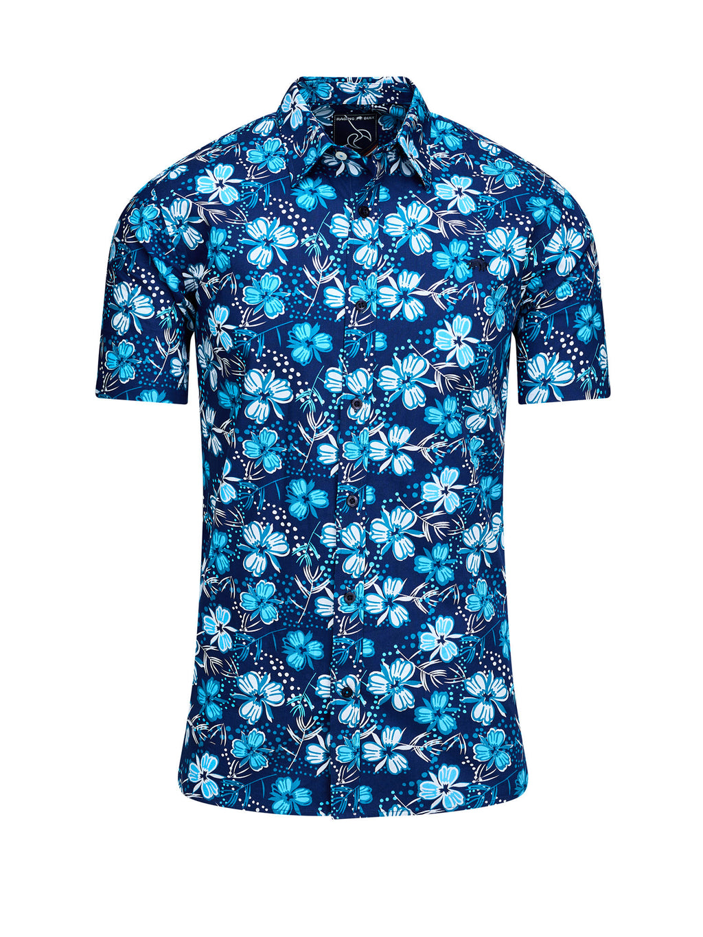 Short Sleeve Blossom Shirt - Navy