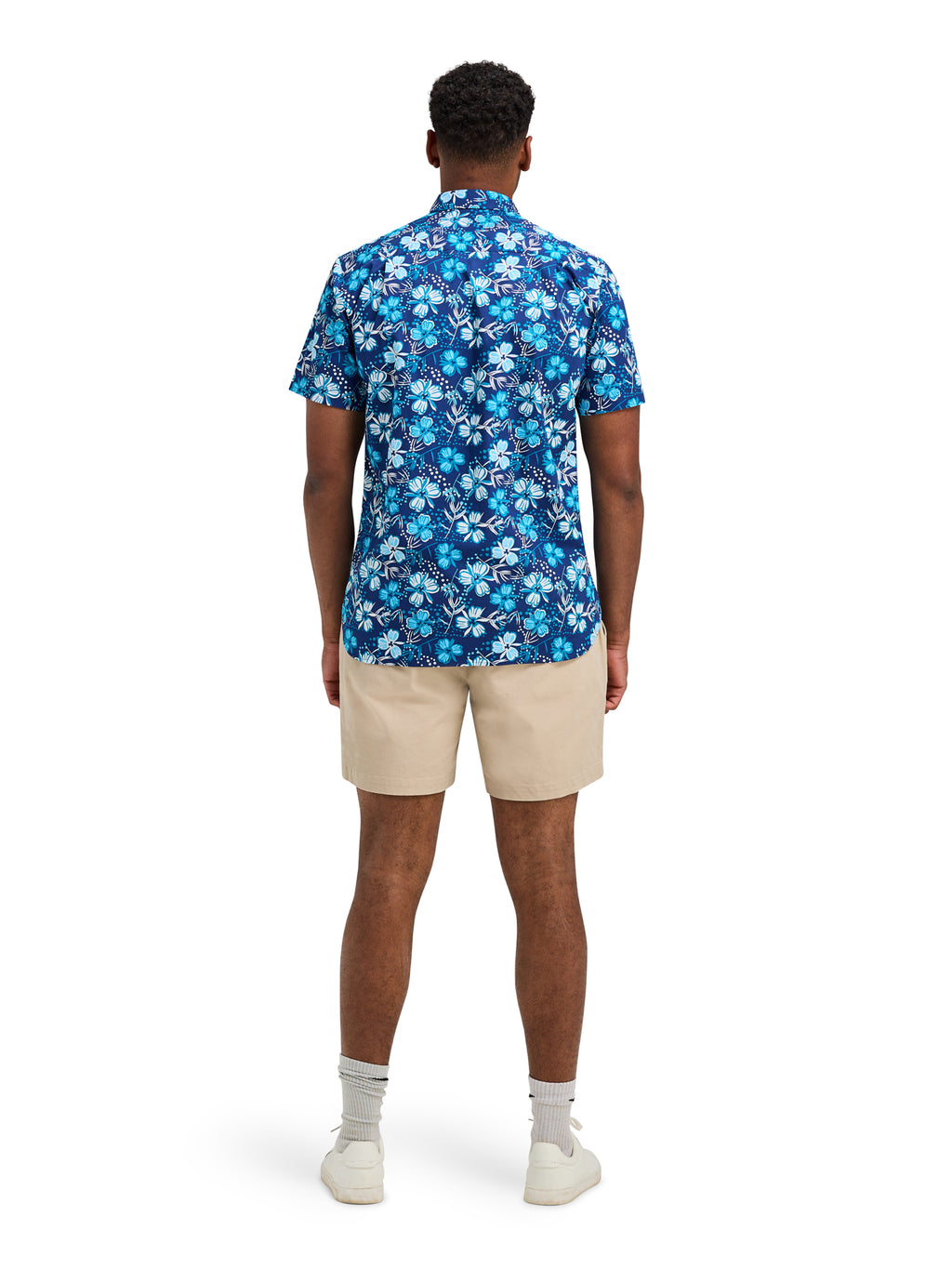 Short Sleeve Blossom Shirt - Navy