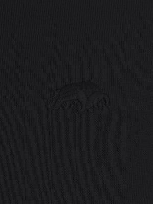Short Sleeve Knitted Polo - Black