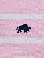 Birdseye Stripe Pique Polo - Pink