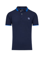Tipped Collar Polo - Navy