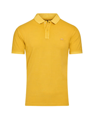Garment Dye Pique Polo - Yellow