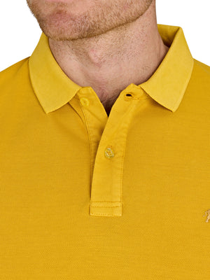 Garment Dye Pique Polo - Yellow
