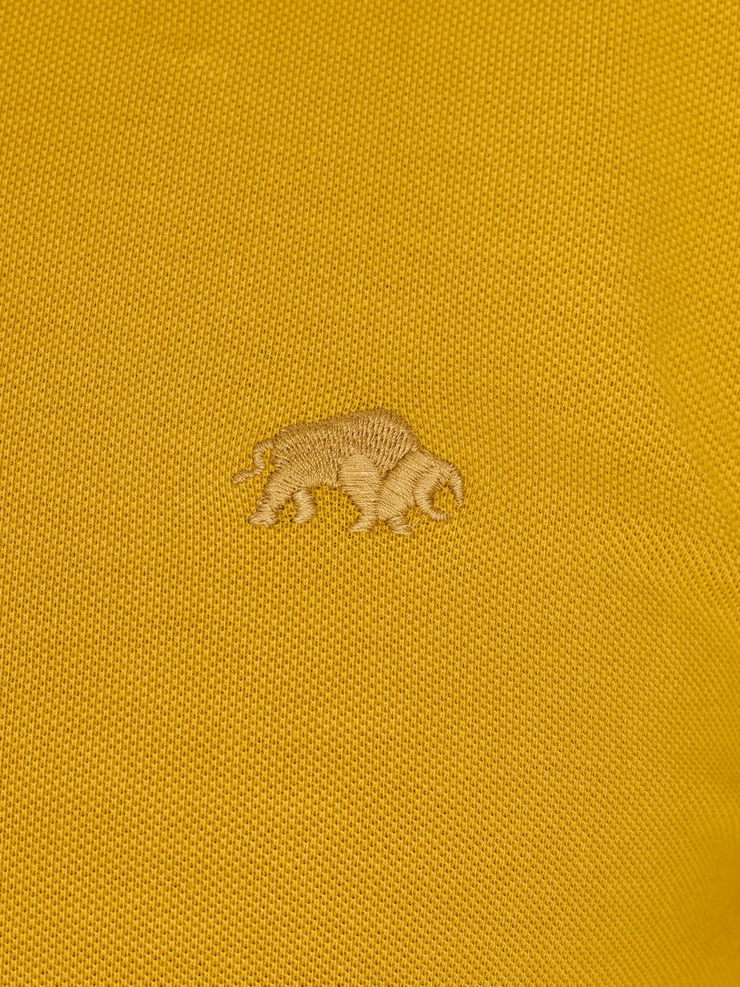 Garment Dye Pique Polo - Yellow