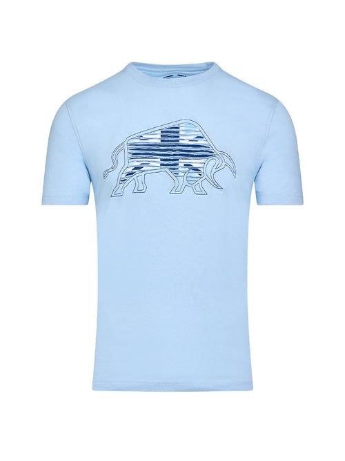 Slash Bull T-Shirt - Sky Blue