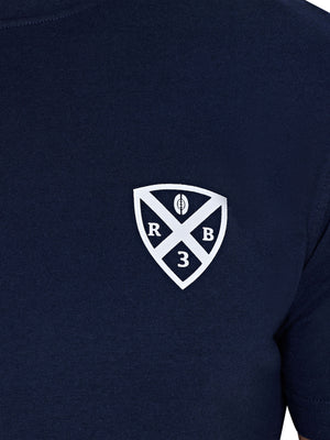 Rugby Club Back Print T-Shirt - Navy