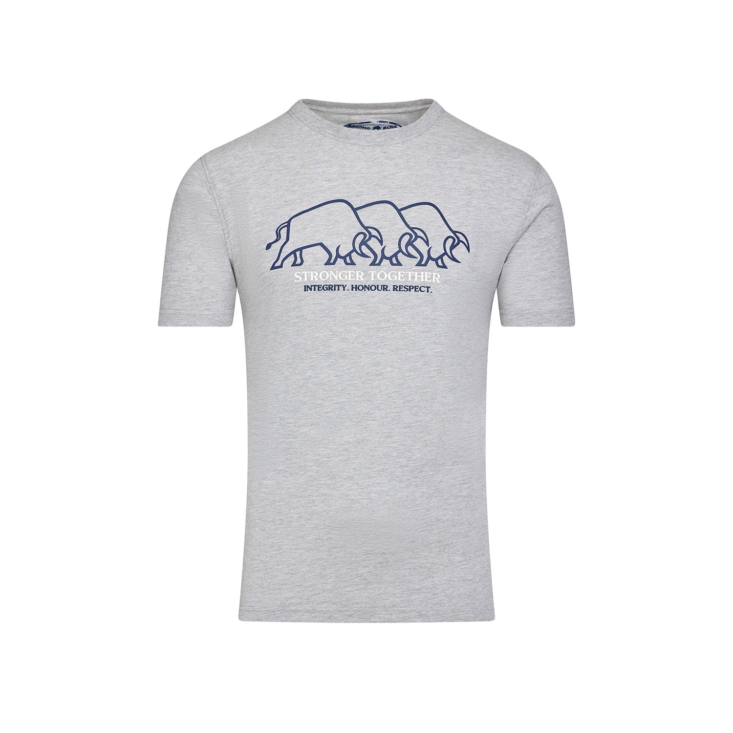 YFC Bull Herd High Build T-Shirt - Light Grey Marl