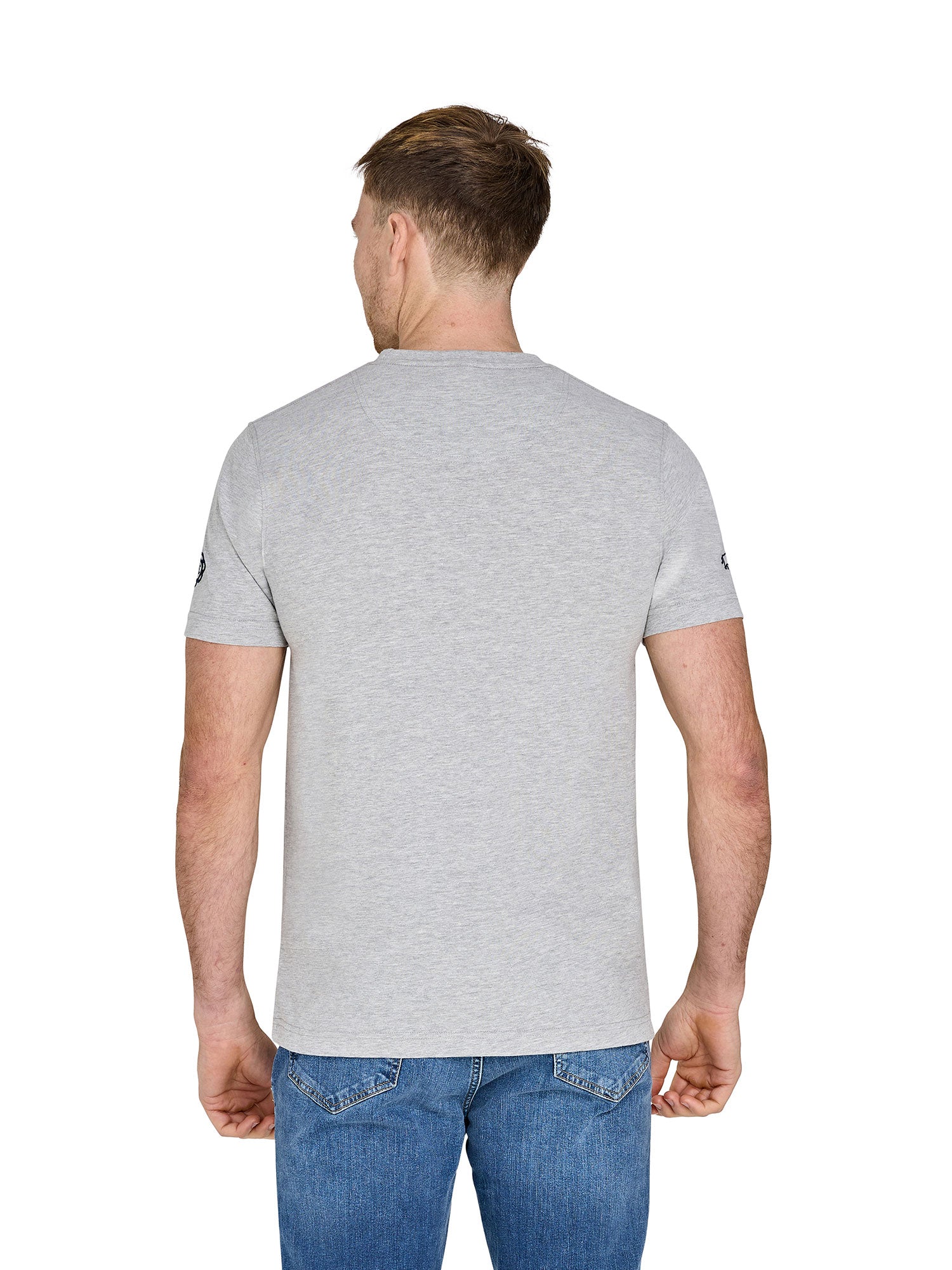 YFC Bull Herd High Build T-Shirt - Light Grey Marl