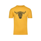 YFC Word Bull Head T-Shirt - Yellow