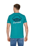 YFC Bull Horns Back Print T-Shirt - Teal