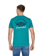 YFC Bull Horns Back Print T-Shirt - Teal