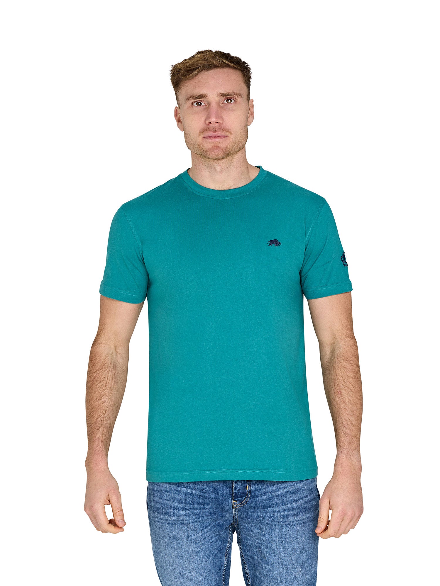 YFC Bull Horns Back Print T-Shirt - Teal