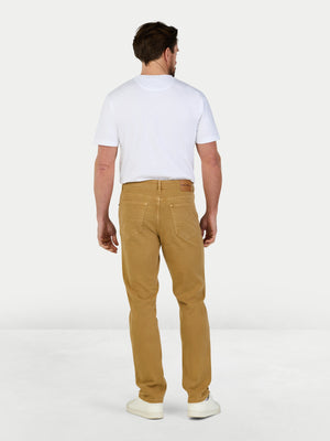 Coloured Denim Stretch Trouser - Sand