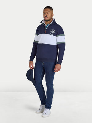 No.3 Quarter Zip Sweat - Navy