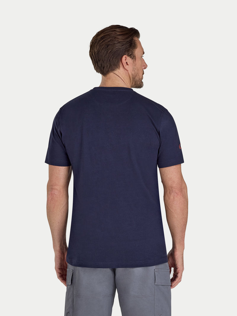 Mesh High Build T-Shirt - Navy