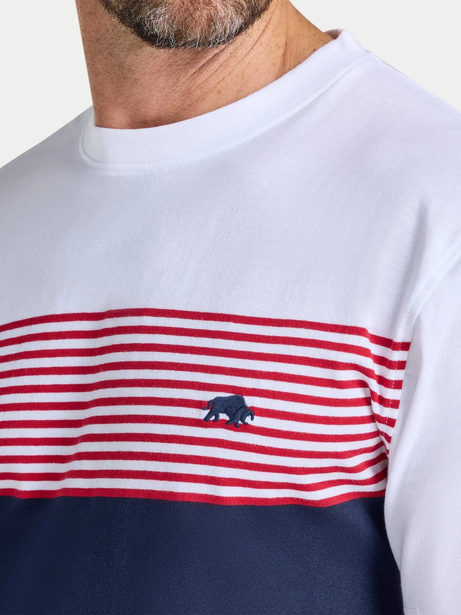 Engineered Stripe T-Shirt - Navy