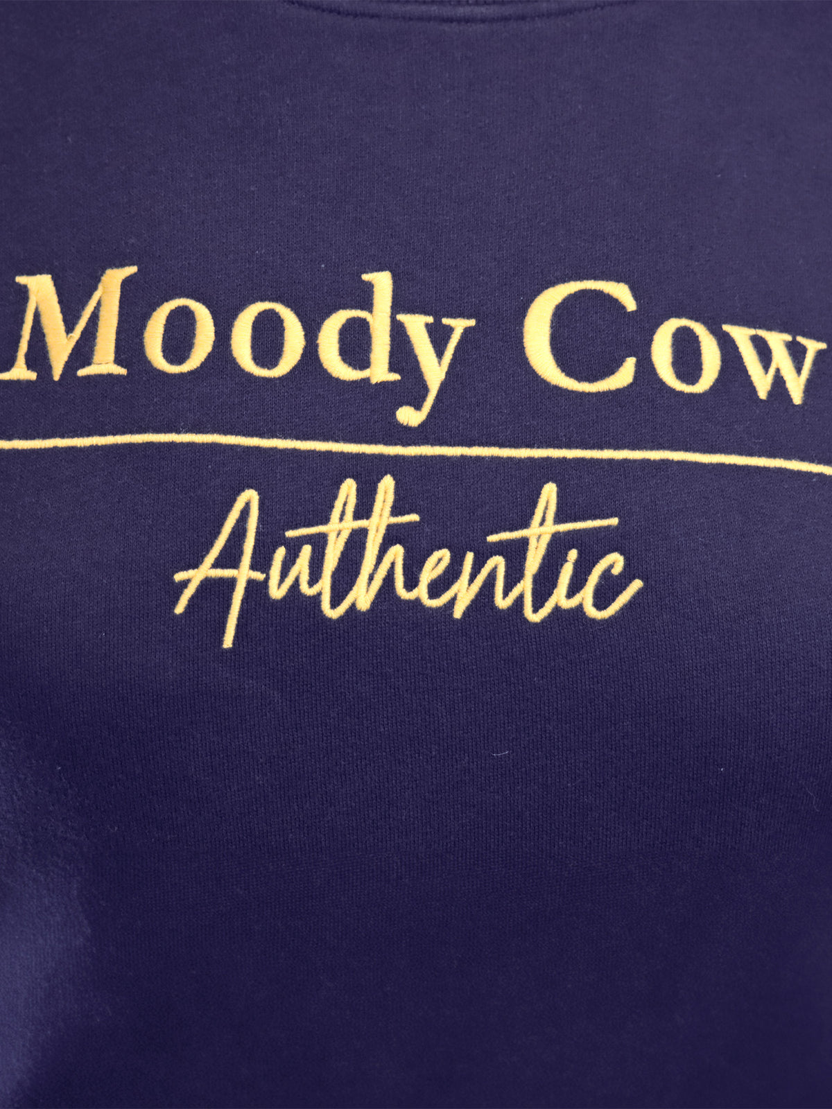Moody Cow Authentic Crew Neck Sweat - Navy