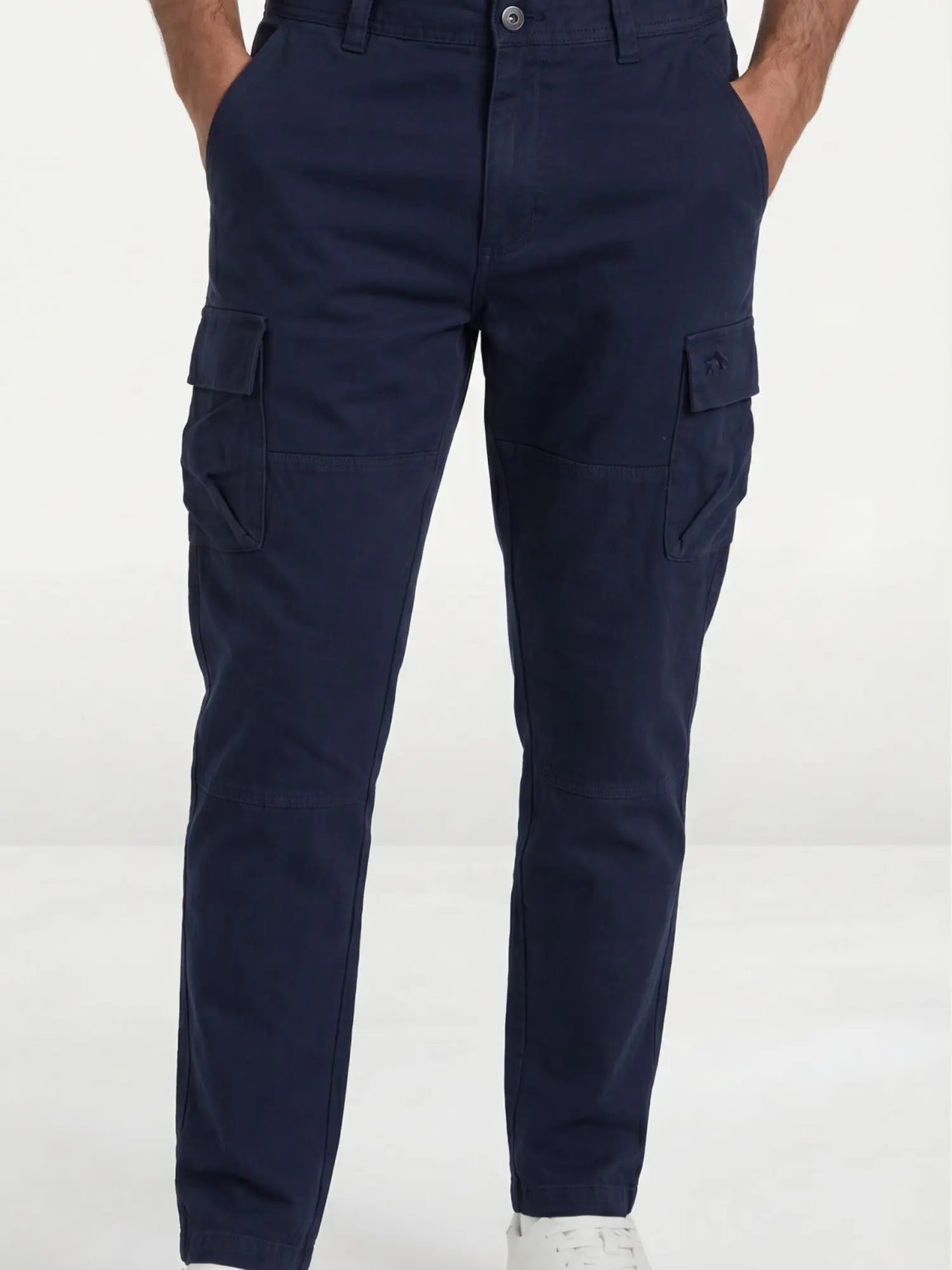 Raging Bull Cargo trousers in navy, front