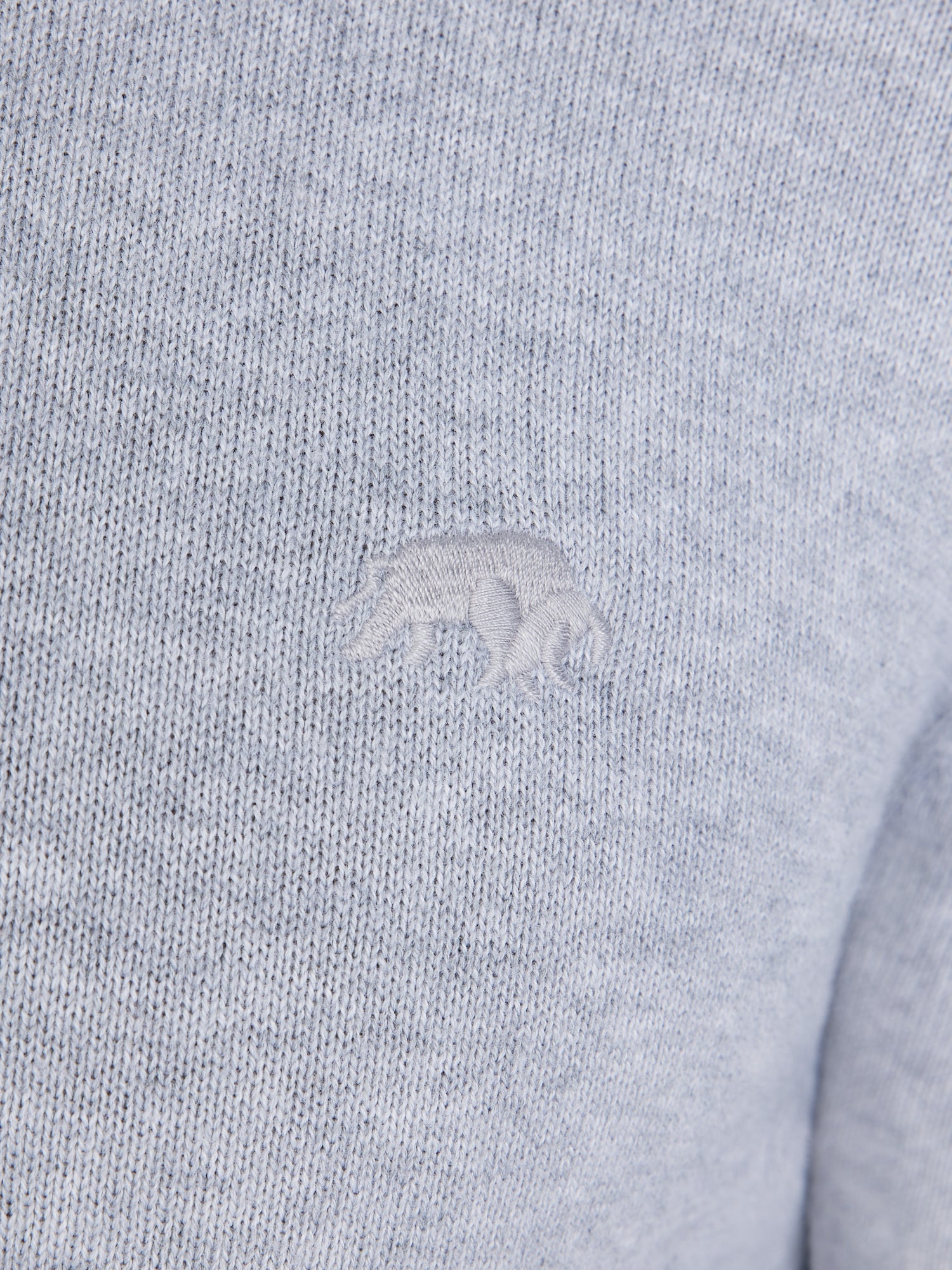 Classic Knitted Polo - Grey Marl