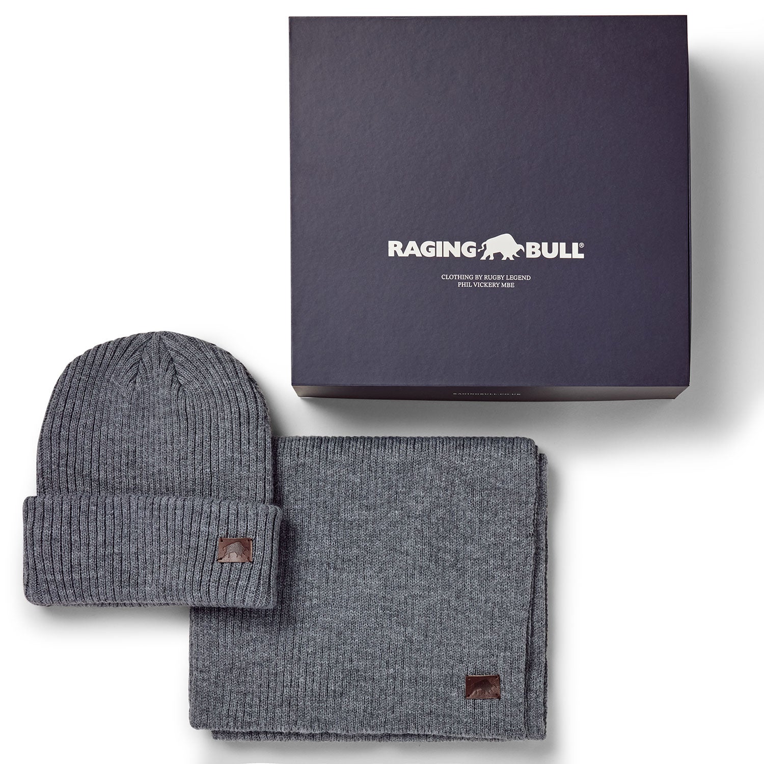 Hat & Scarf Set - Dark Grey Marl