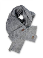 Hat & Scarf Set - Dark Grey Marl