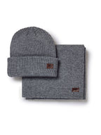Hat & Scarf Set - Dark Grey Marl