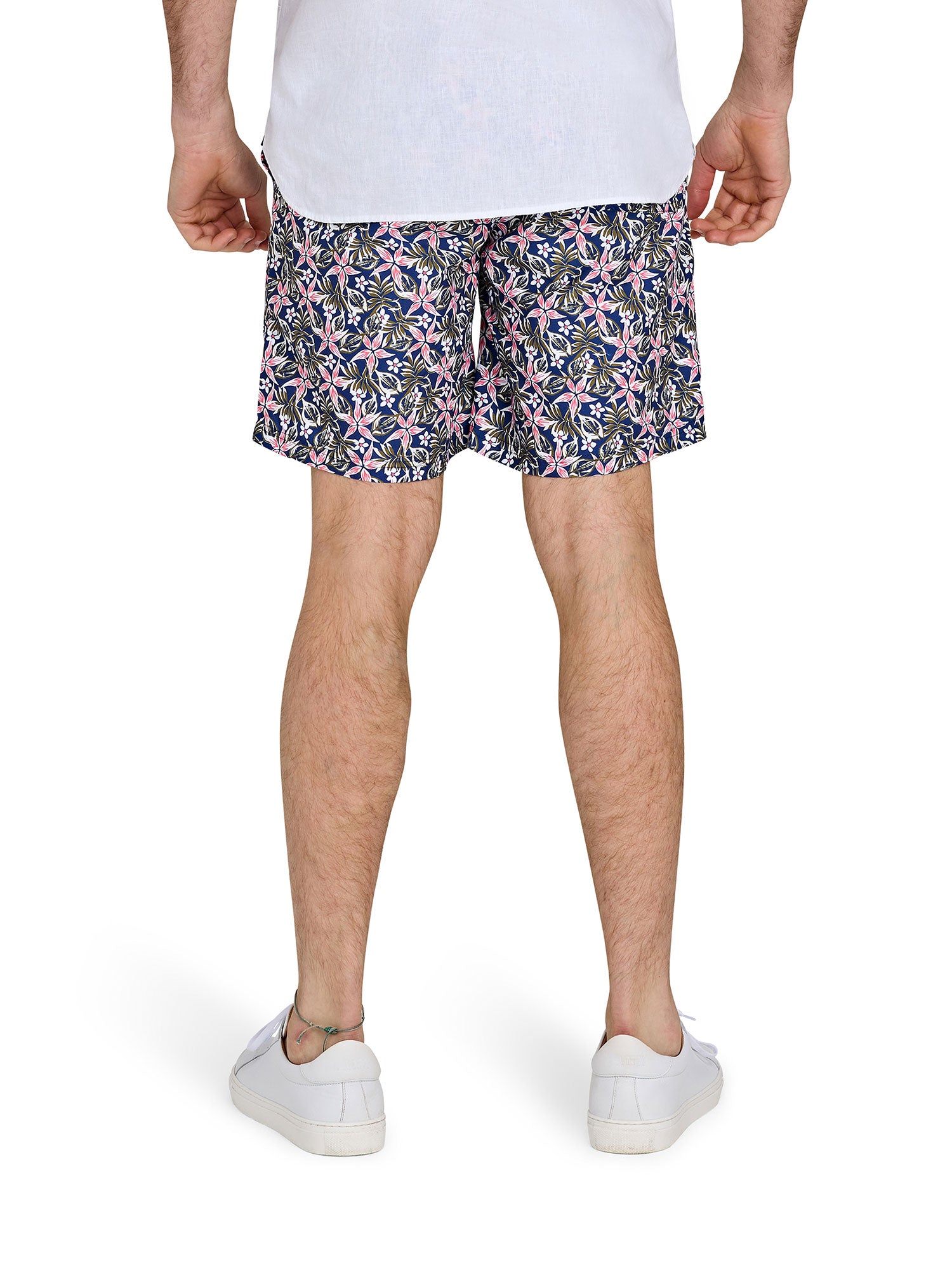 Hawaiian Swim Short - Denim Blue