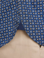 Long Sleeve Geo Hex Shirt - Navy
