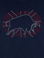 Outburst Union Jack Bull T-Shirt - Navy