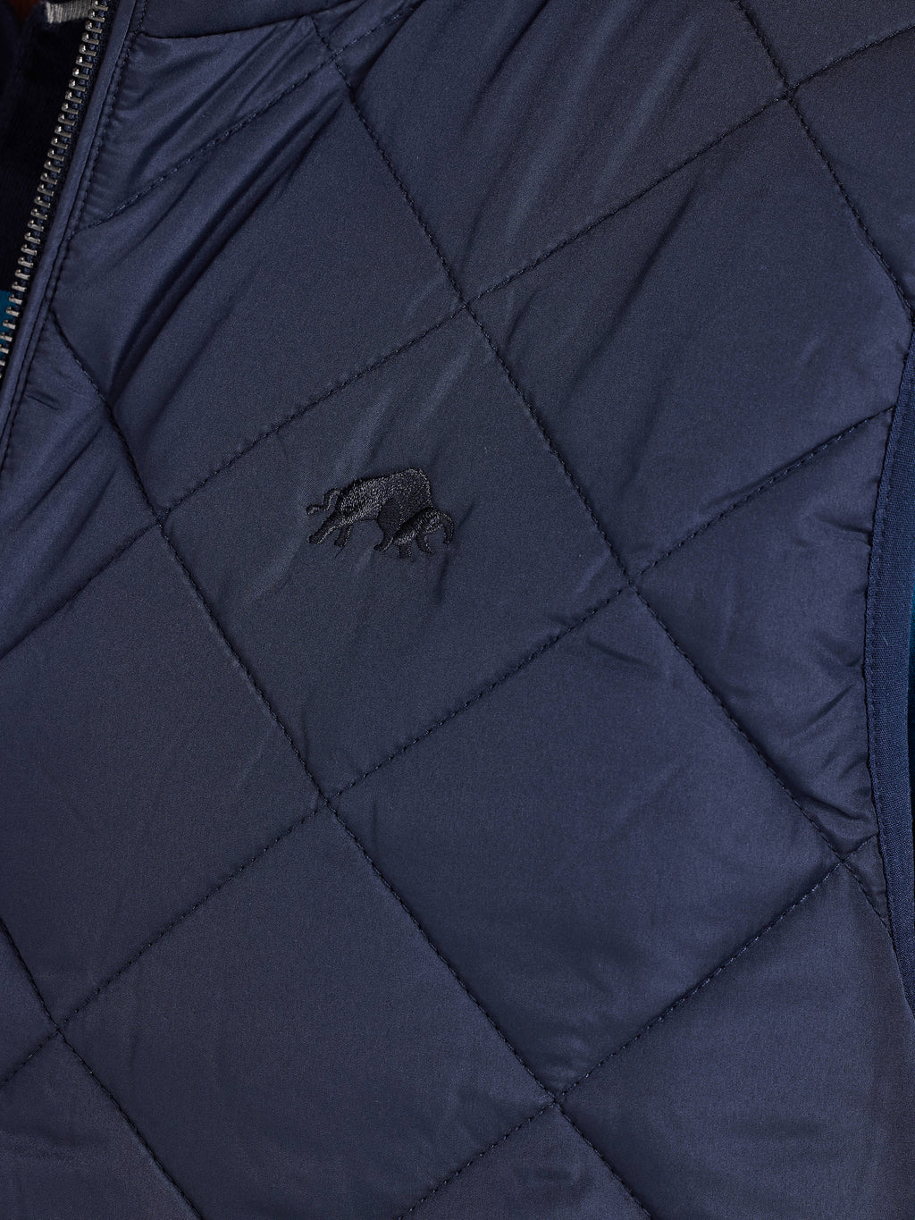 Quilted Gilet - Navy