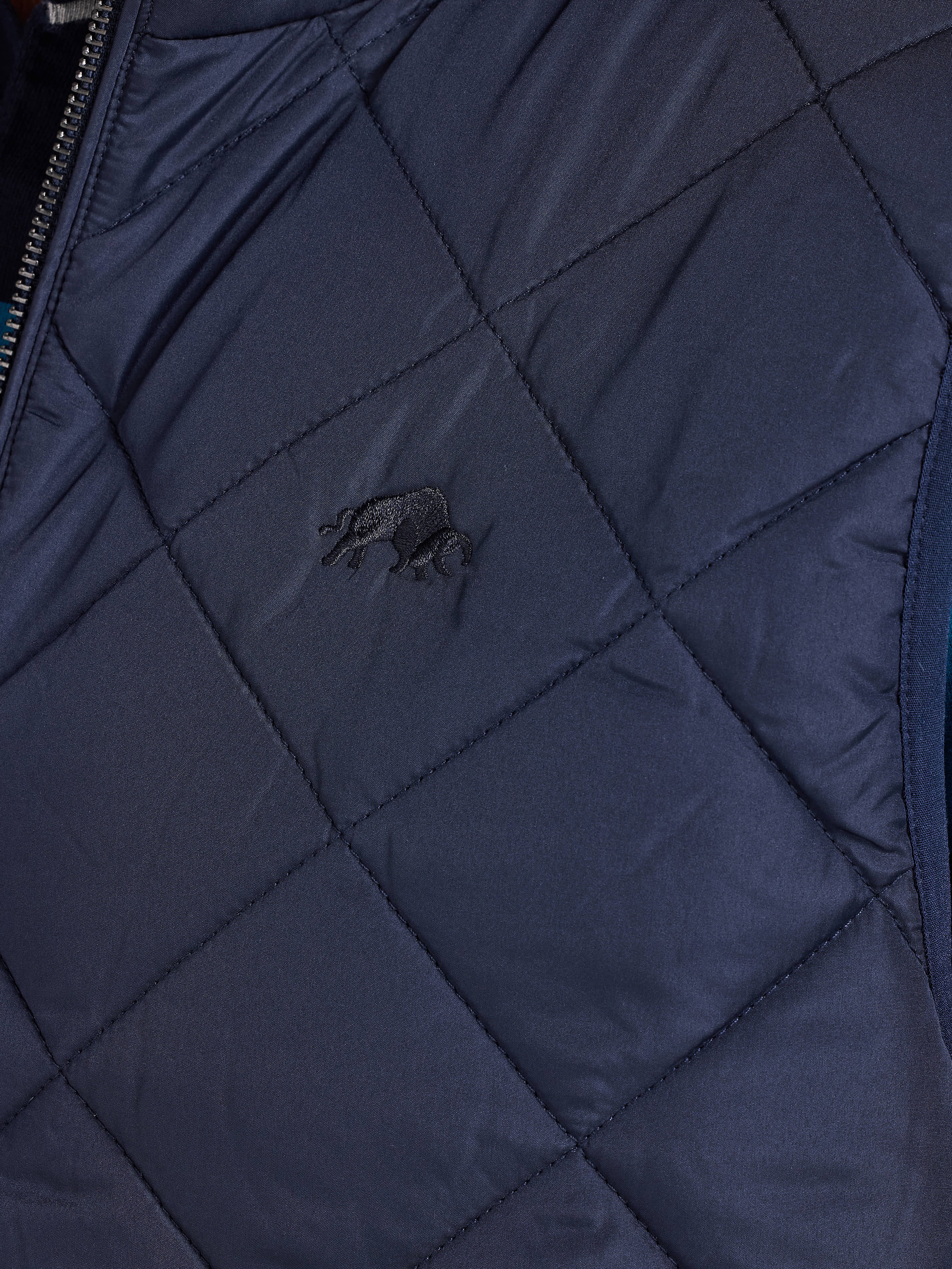 Quilted Gilet - Navy