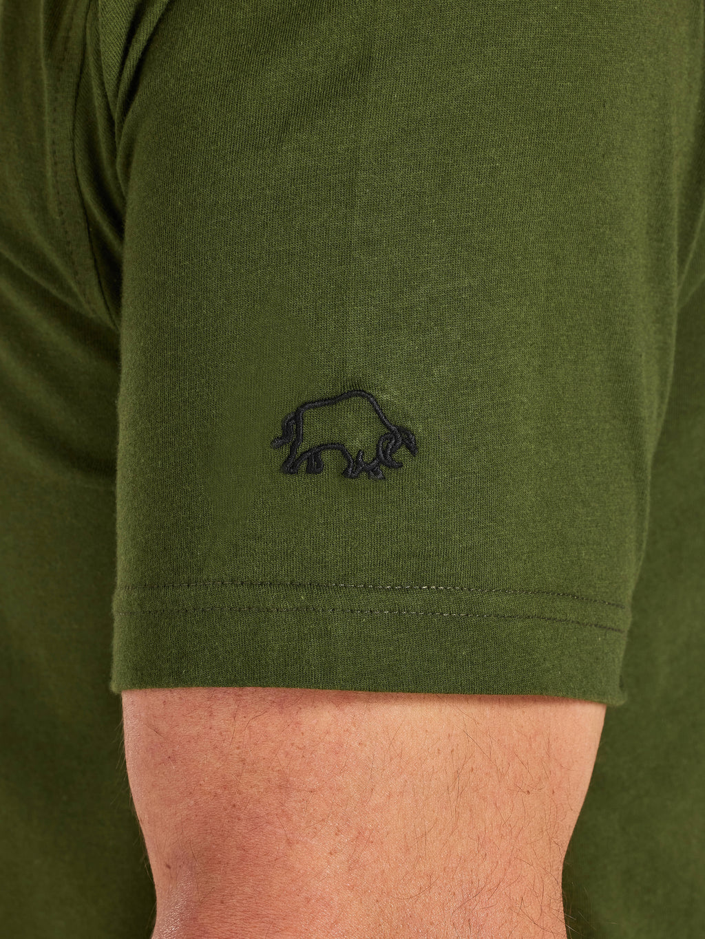RB Bikers Club Print T-Shirt - Army Green