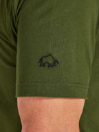 RB Bikers Club Print T-Shirt - Army Green