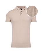 Knitted Polo - Short Sleeve - Stone